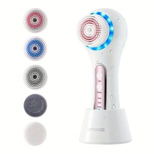 NEW Rechargeable IPX7 Waterproof Face Scrubber Exfoliator Facial Cleansing Brush
